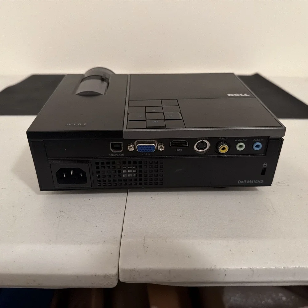Dell M410HD DLP Projector 2000 Lumens WXGA 1280x800 HDMI Portable Tested